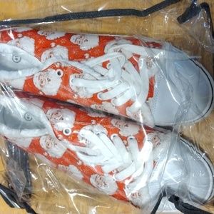 Christmas sneakers NWOT